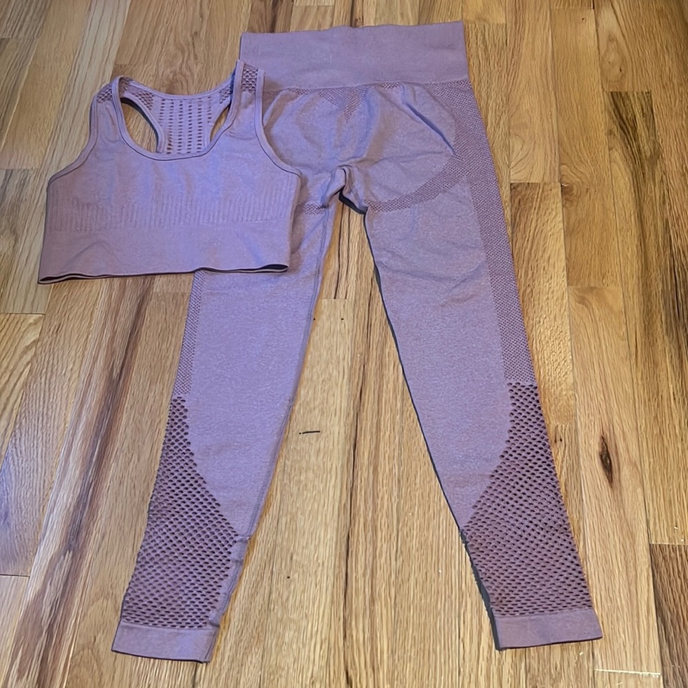 Two-Piece Workout Set, Leggings + Sports Bra